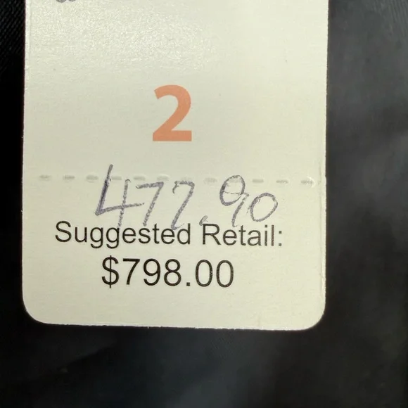 Ellen Tracy Genuine Black Leather Blazer Jacket Tailored Fit Single Button SZ 2 - Picture 7 of 14